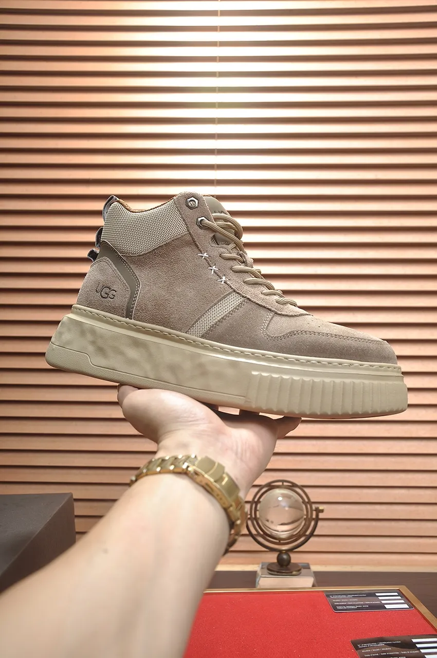 Men's shoes 💰640💶 [UGG] (full wool lining) top-end high-quality fur-in-one warm snow boots from Australia's warm luxury brand men's shoes, UGG-5877 official website synchronized, made of imported cowhide, carefully sewn...Imported rubber foam outsole (comfortable, soft, wear-resistant) The quality is really great...Exquisite workmanship, you can't put it down at first sight, available in sizes 39-44